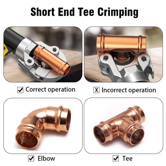 Podofo TH 16-32mm² Hydraulic Pex Pipe Crimping Tools for Aluminum-plastic Pipes PEX pipe, PB pipe with TH16 20 25 26 32mm² molds