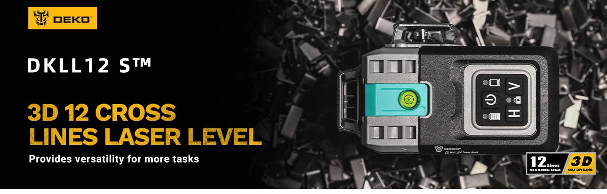 LASER NIVEAU 3D DEKO 12 Lignes - Vert Haute Précision