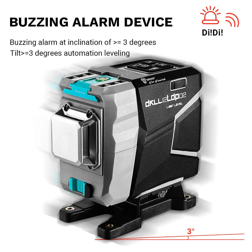 LASER NIVEAU 3D DEKO 12 Lignes - Vert Haute Précision